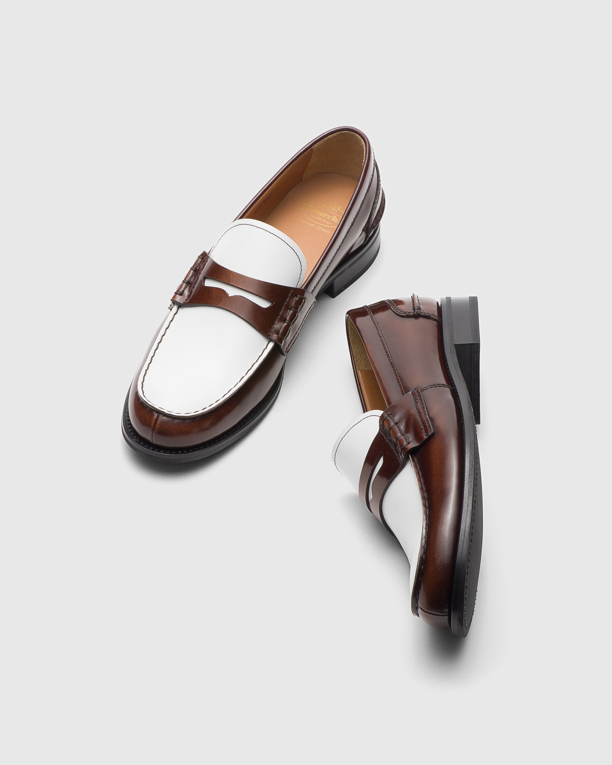 Fumé Brushed Calfskin Bicolor Loafer - 2