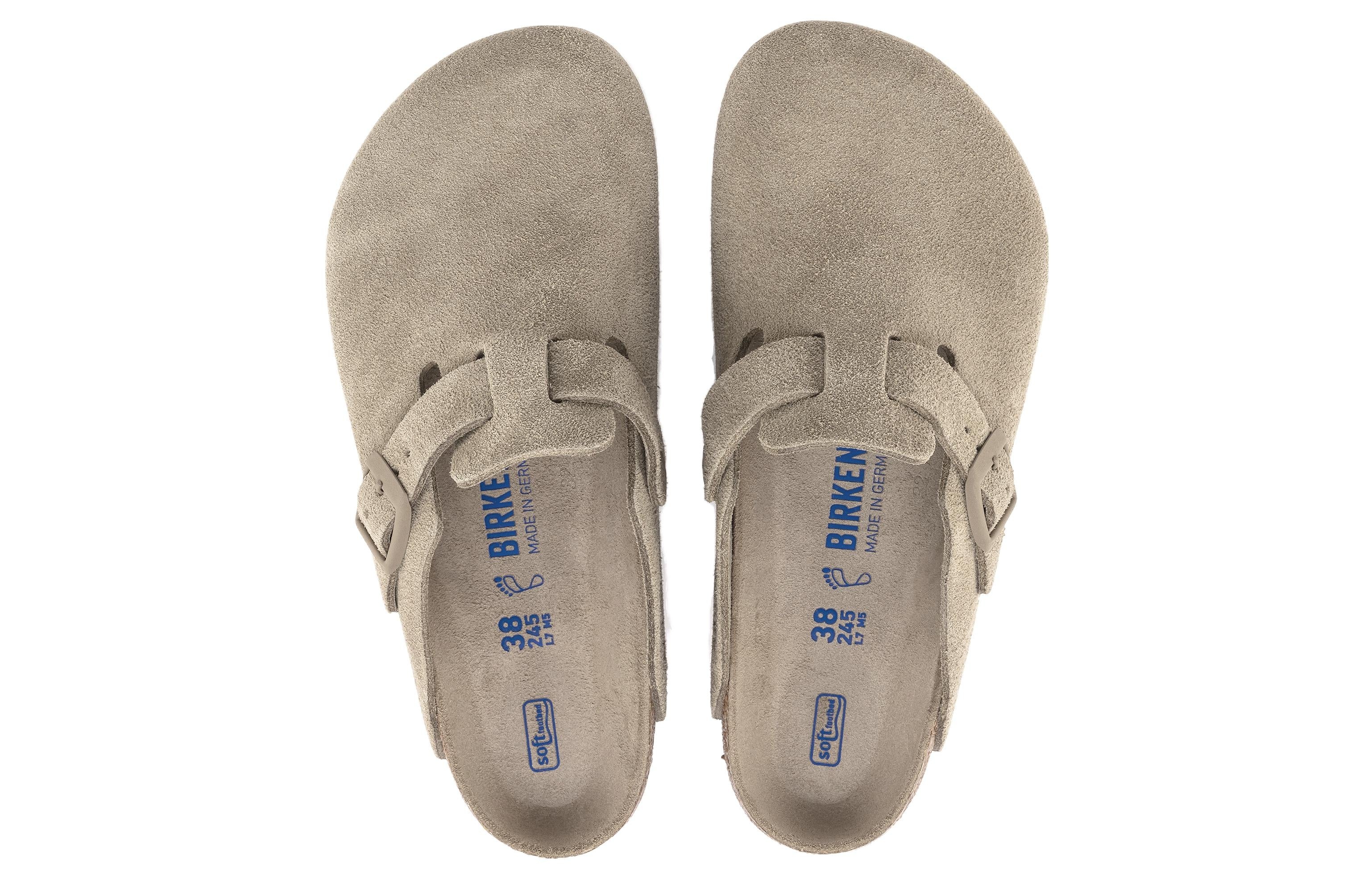 Birkenstock Boston Soft Footbed Narrow 'Suede Faded Khaki' 1019108 - 5