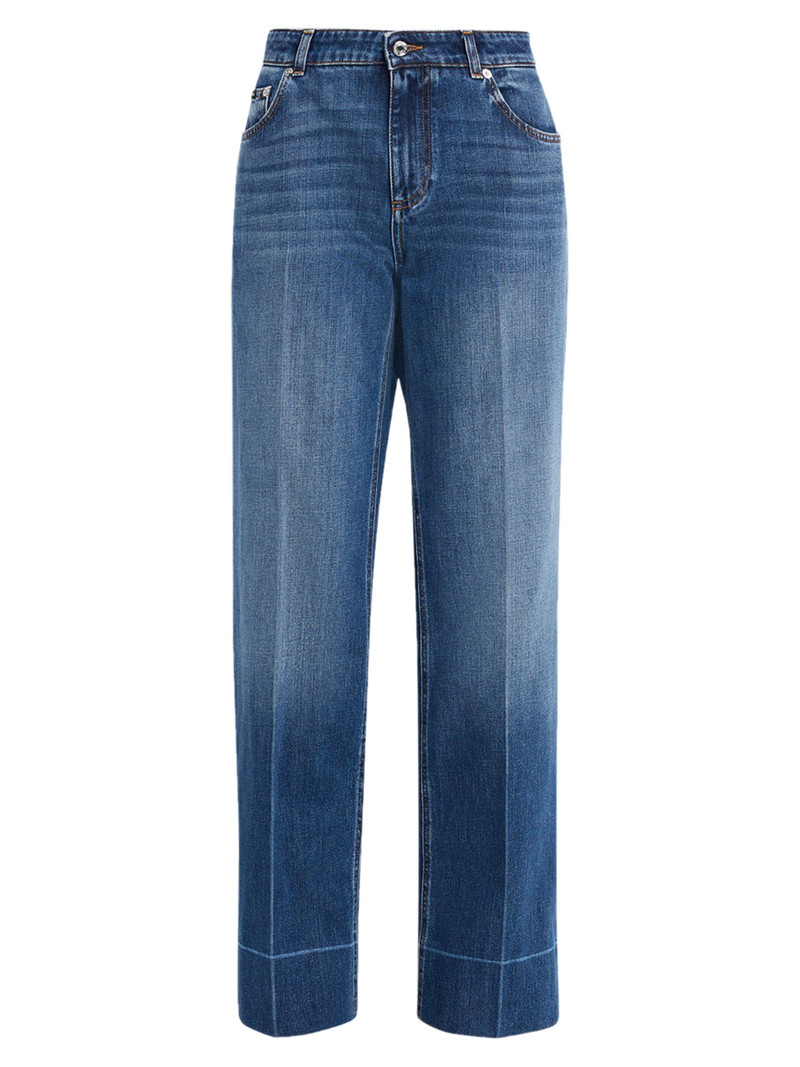 Women's Orta Mid-Rise Straight-Leg Jeans - Blue 1