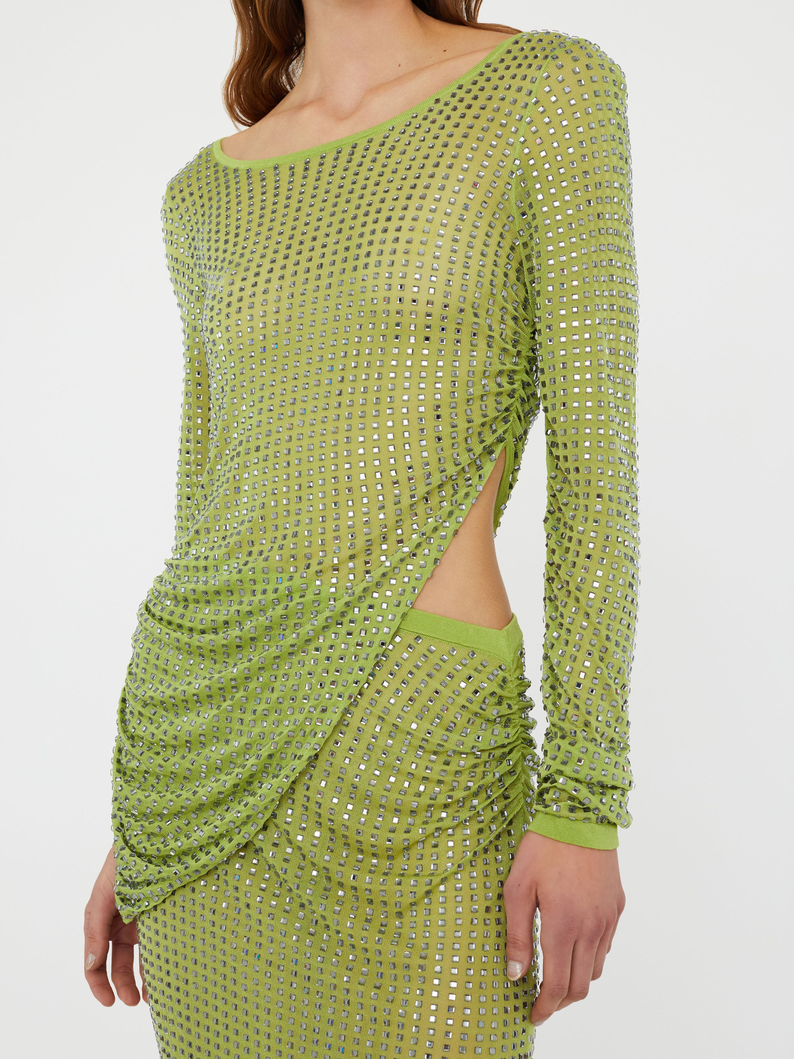 Cirrus Cutaway Long Sleeve Midi Dress - 3