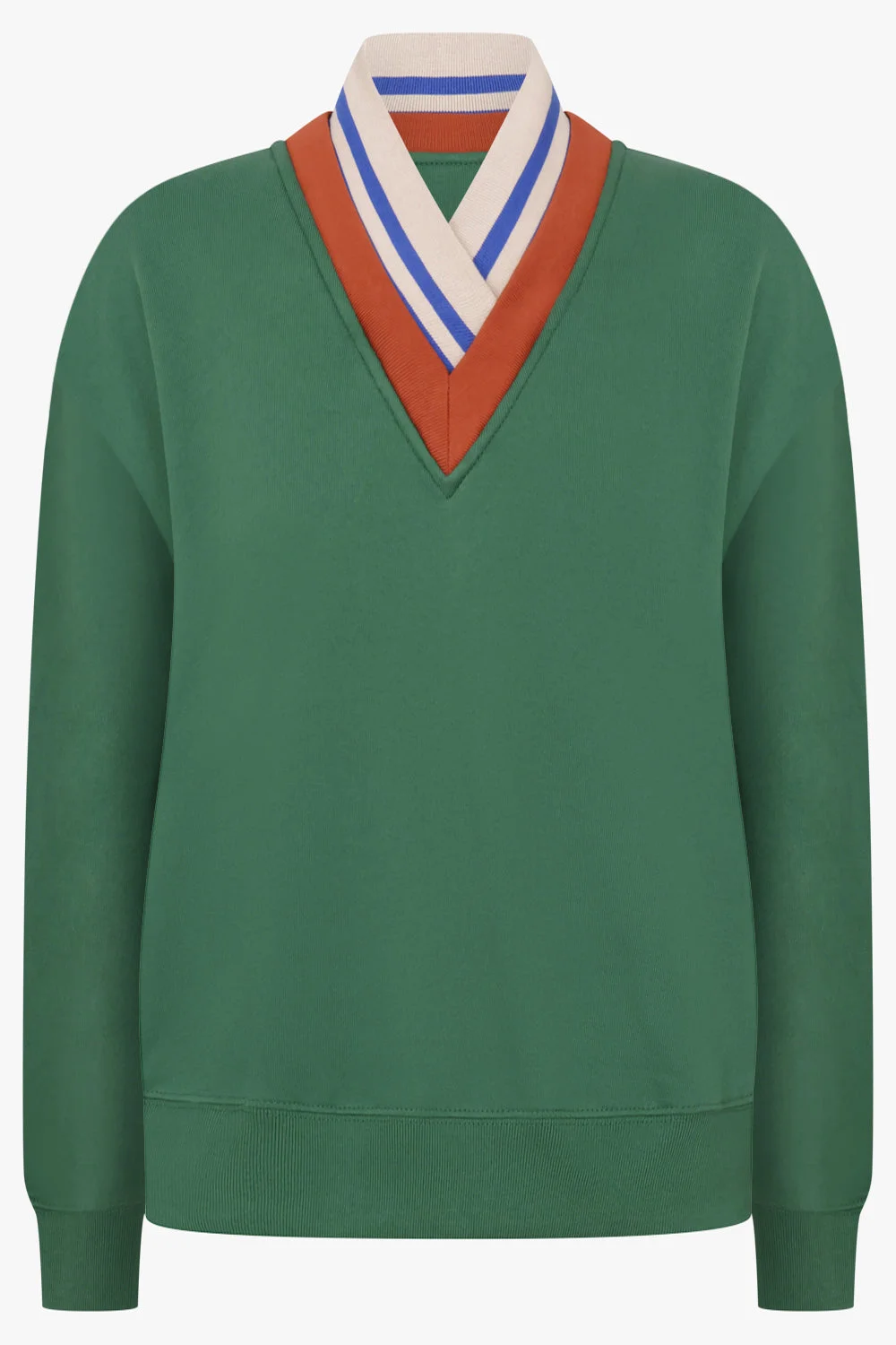 HALVY V-NECK KNIT VEST | FOREST GREEN - 1
