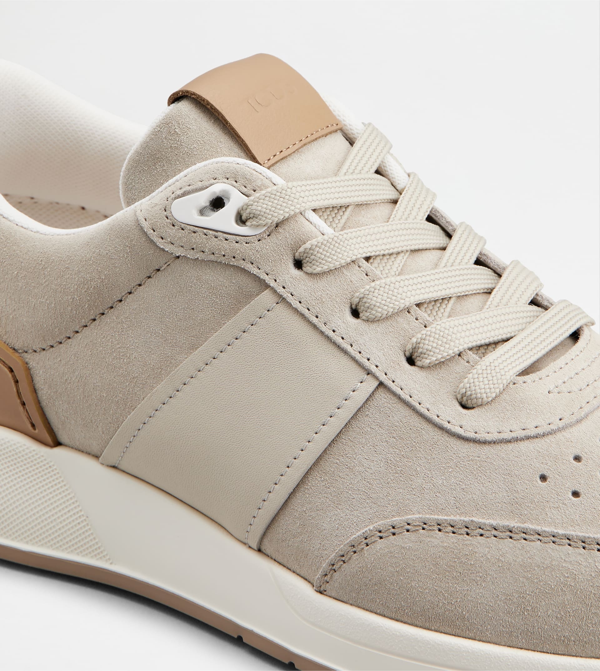 SNEAKERS IN SUEDE - BEIGE, BROWN - 5