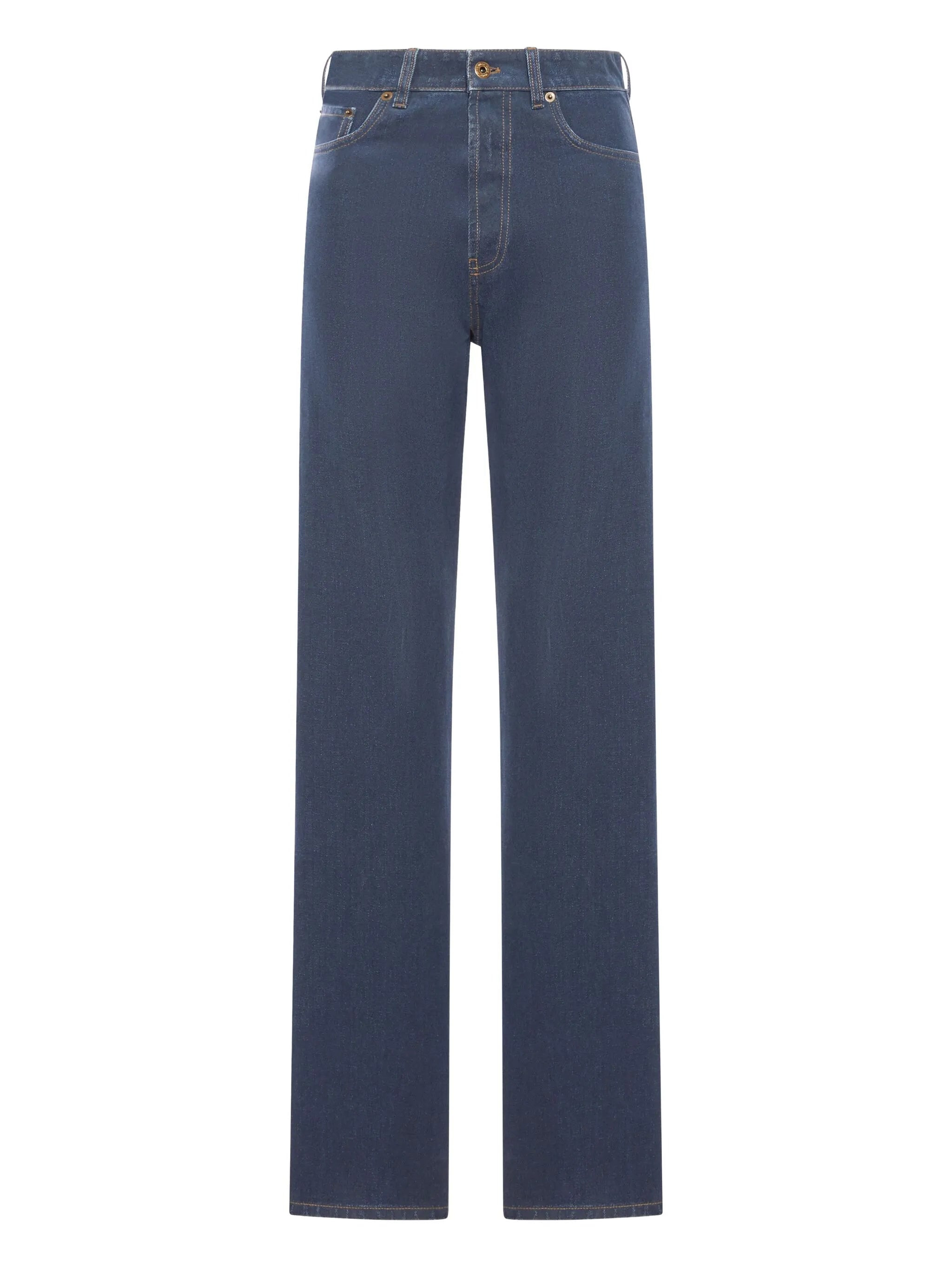 embroidered-logo denim jeans - 1