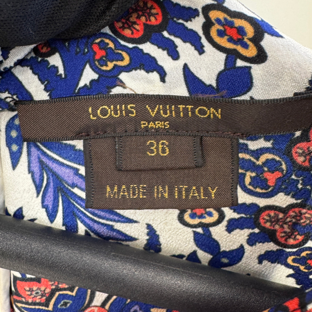 Louis - Louis Vuitton silk short-sleeved dress - 20