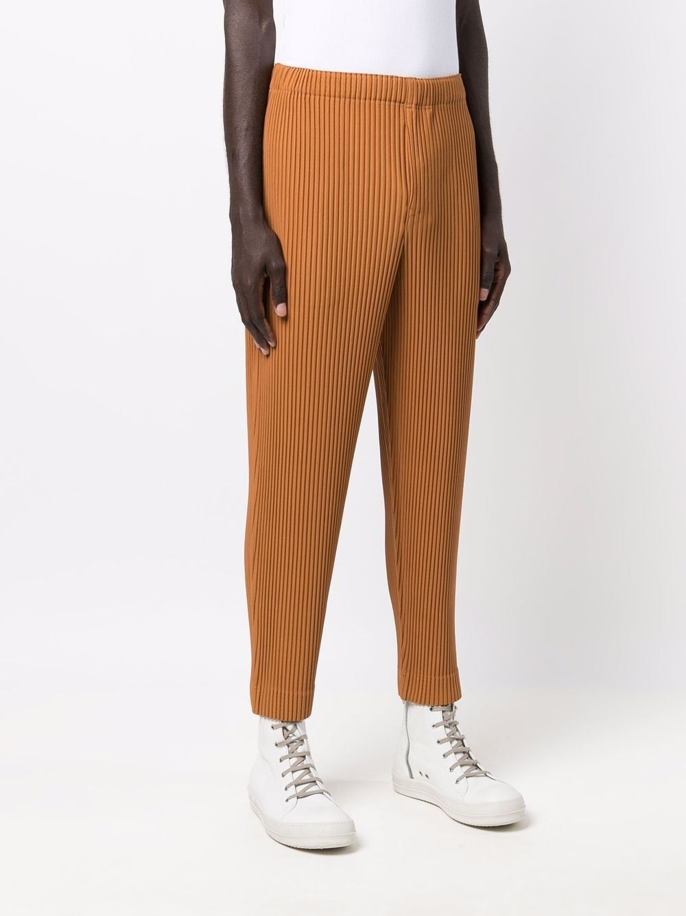 plissé cropped trousers - 3