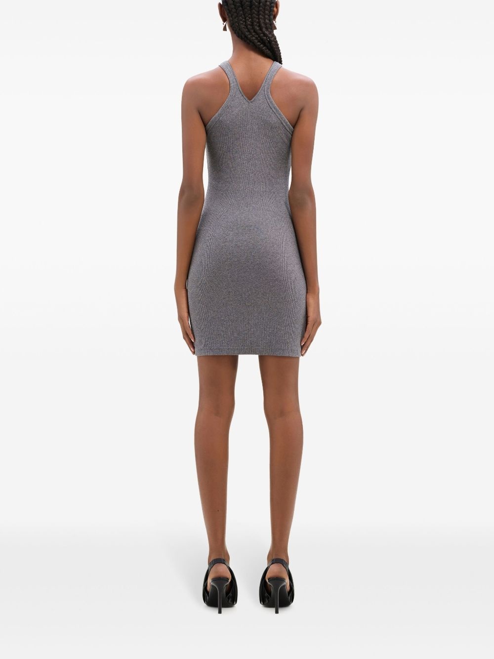 criss-cross 90's mini dress - 4