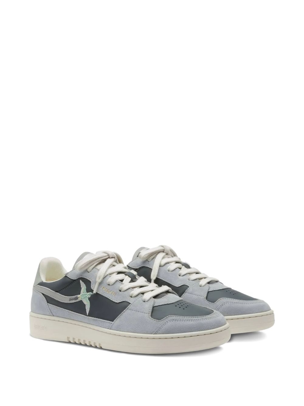 suede panelled low-top sneakers - 2