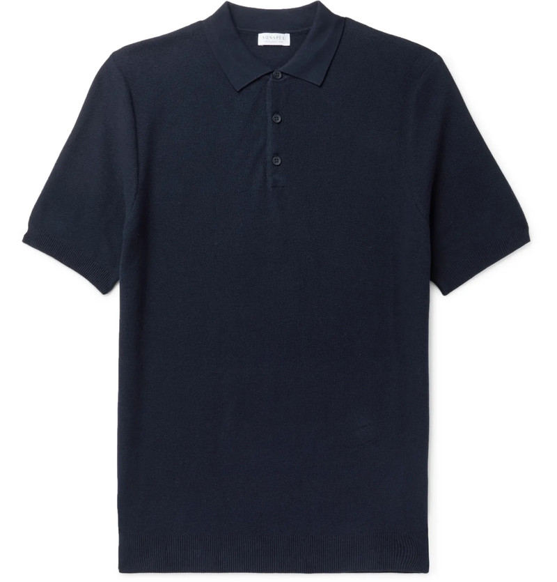 Slim-Fit Cotton-Piqué Polo Shirt - 1