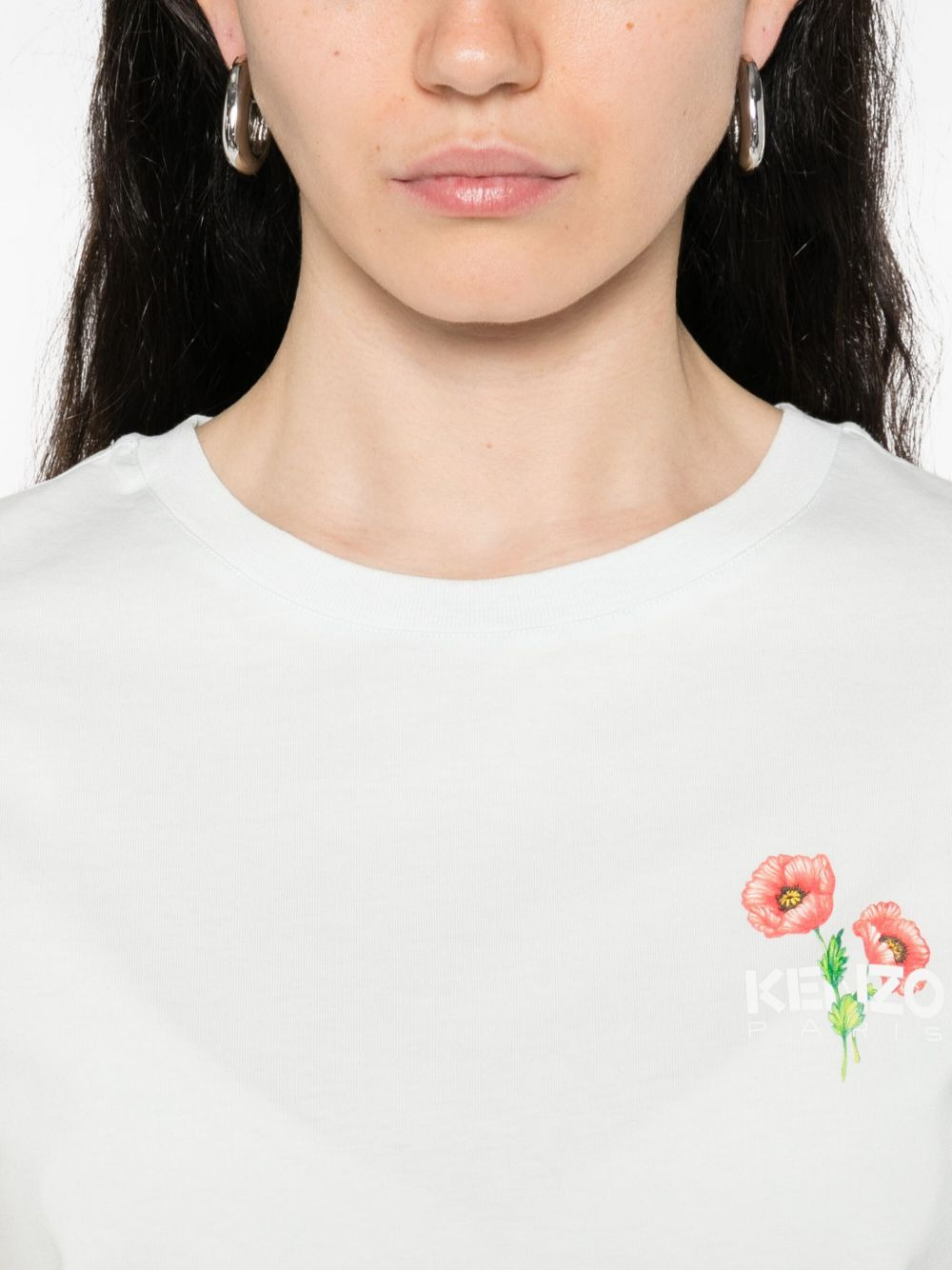 flower-print T-shirt - 5