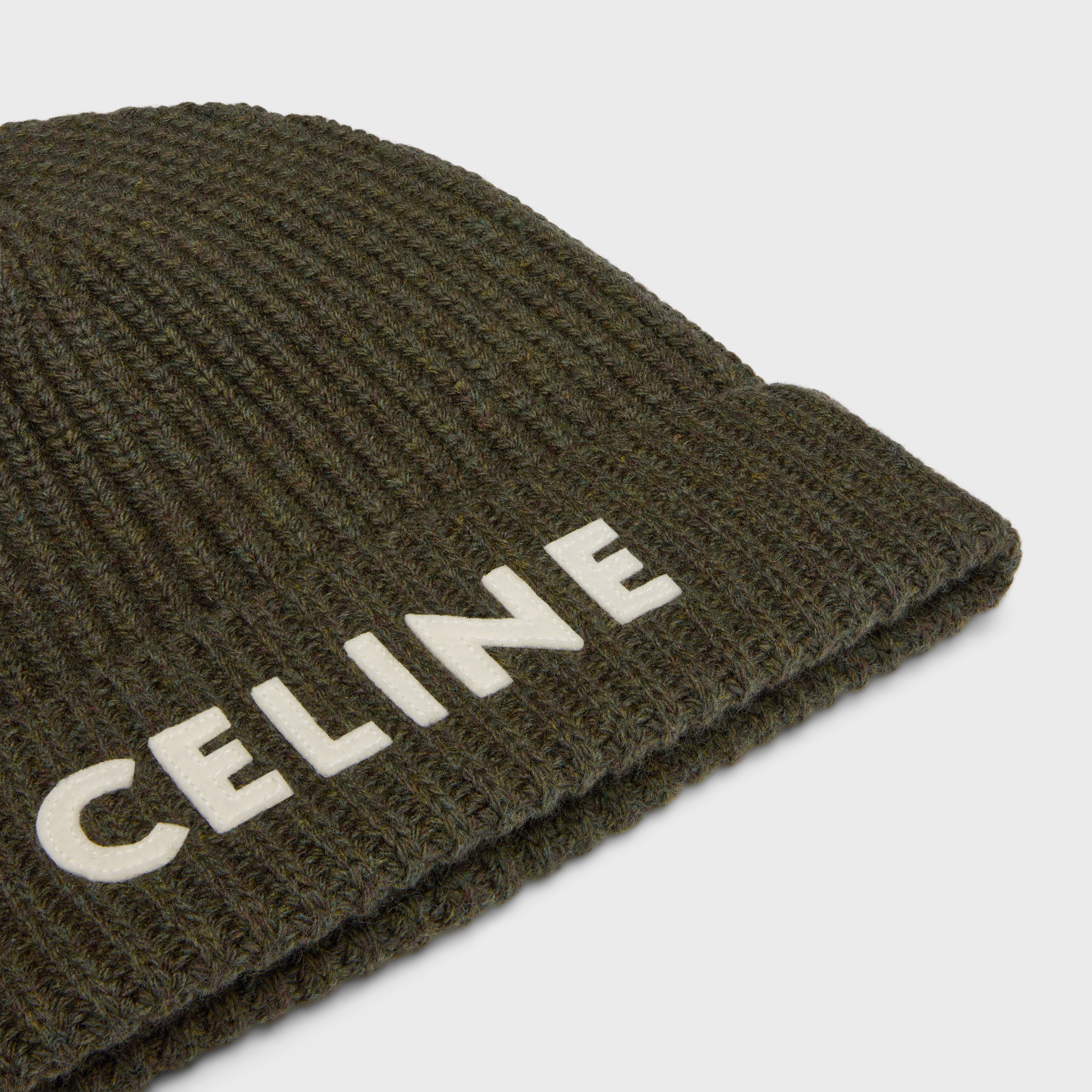 celine beanie in ribbed wool - 3