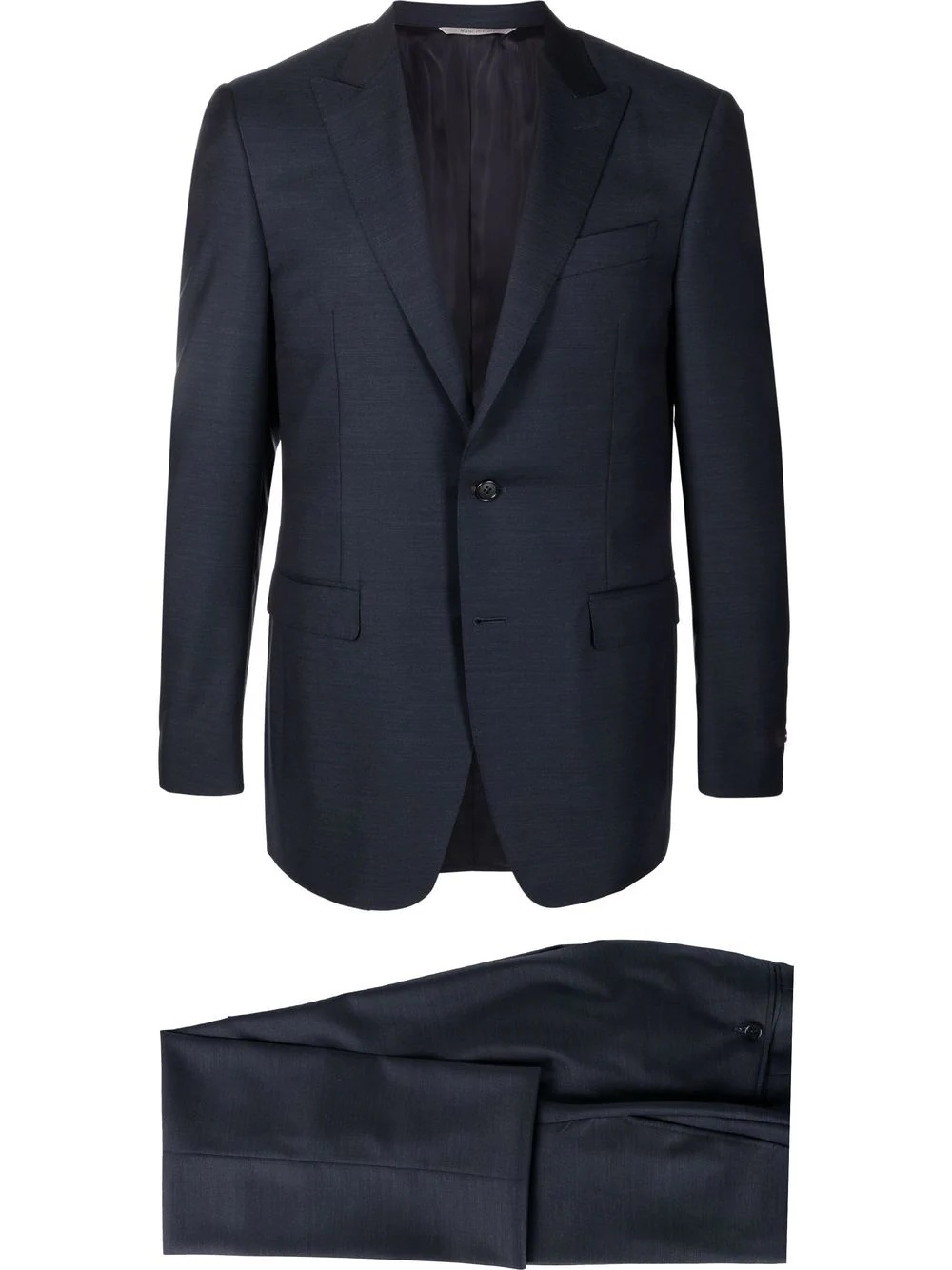 single-breasted wool suit - 1