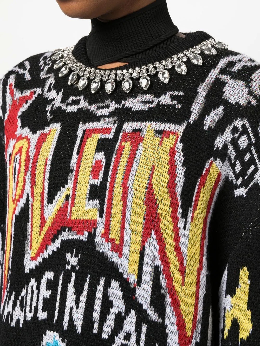 grafitti-print sweatshirt - 5