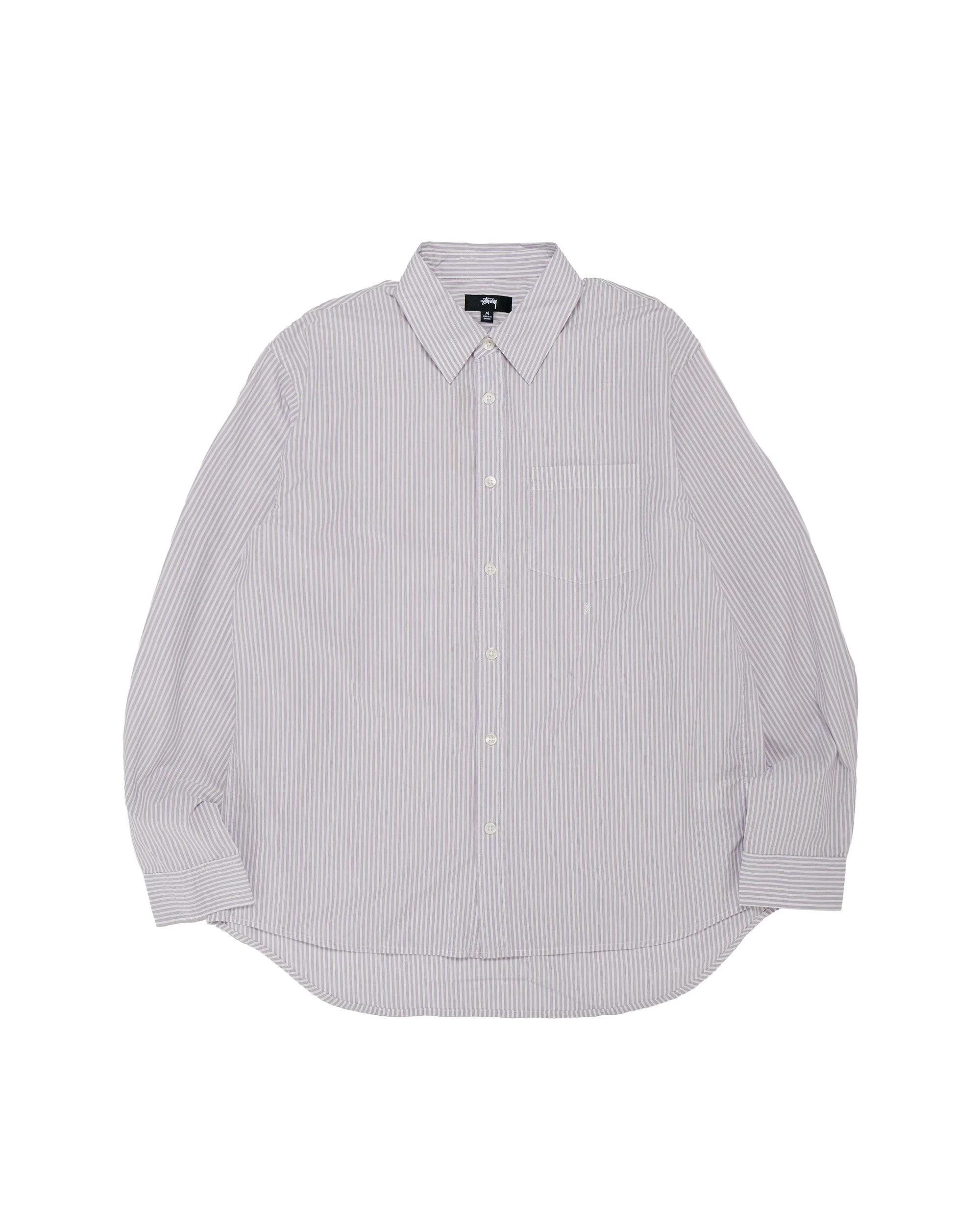 Stüssy Standard LS Shirt Purple Stripe - 1