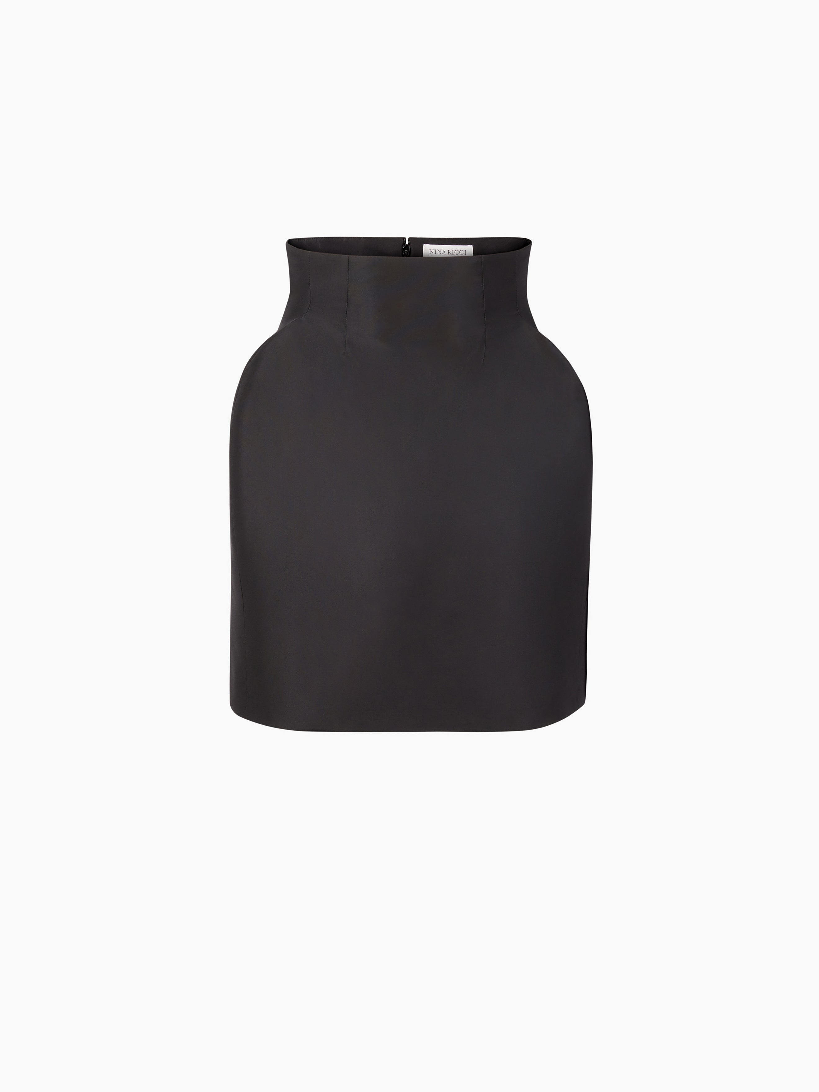 TAFFETA HIGH-WAISTED MINI SKIRT - 4