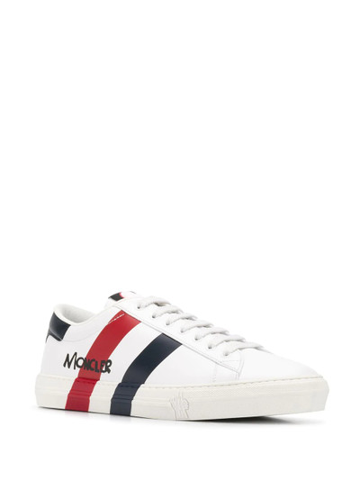 Moncler striped low-top sneakers outlook