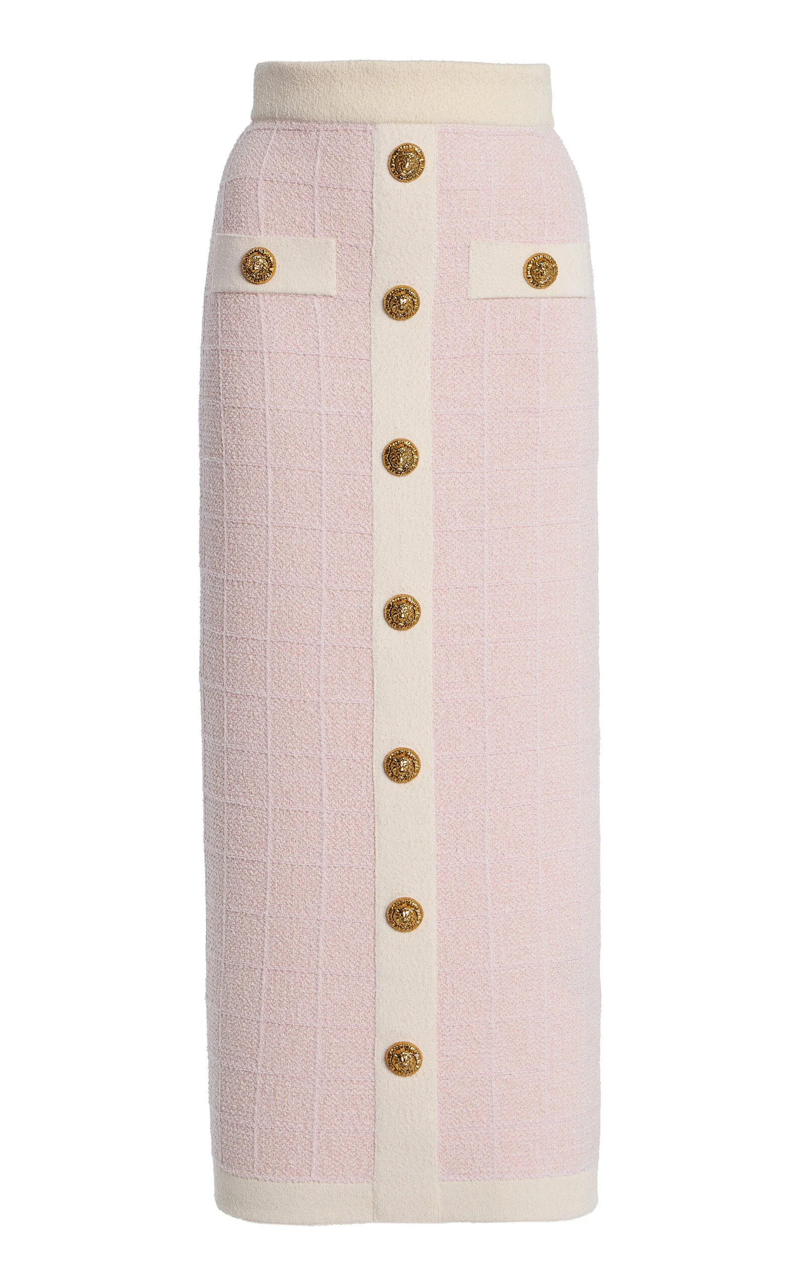 Tweed Long Skirt pink - 1