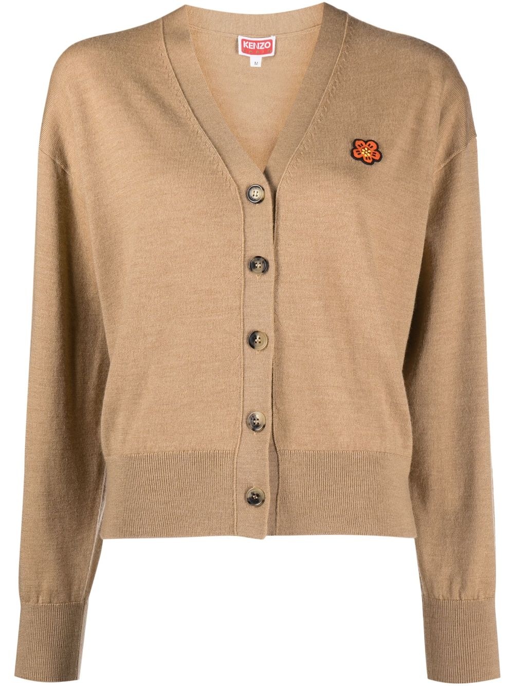 KENZO Boke flower crest wool cardigan | tessabit | REVERSIBLE