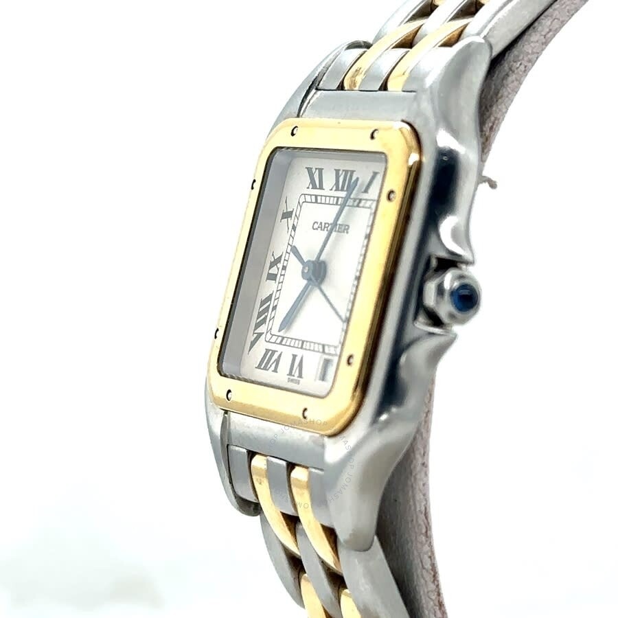 Pre-owned Cartier Panthere Quartz Silver Dial Ladies Watch 183949 - 4