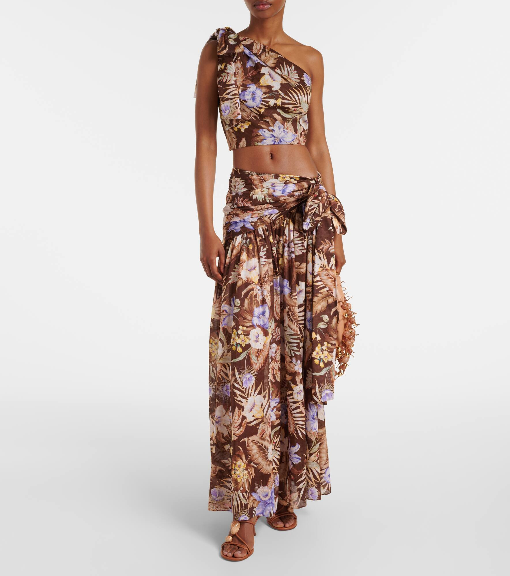 Coco floral cotton maxi skirt - 2