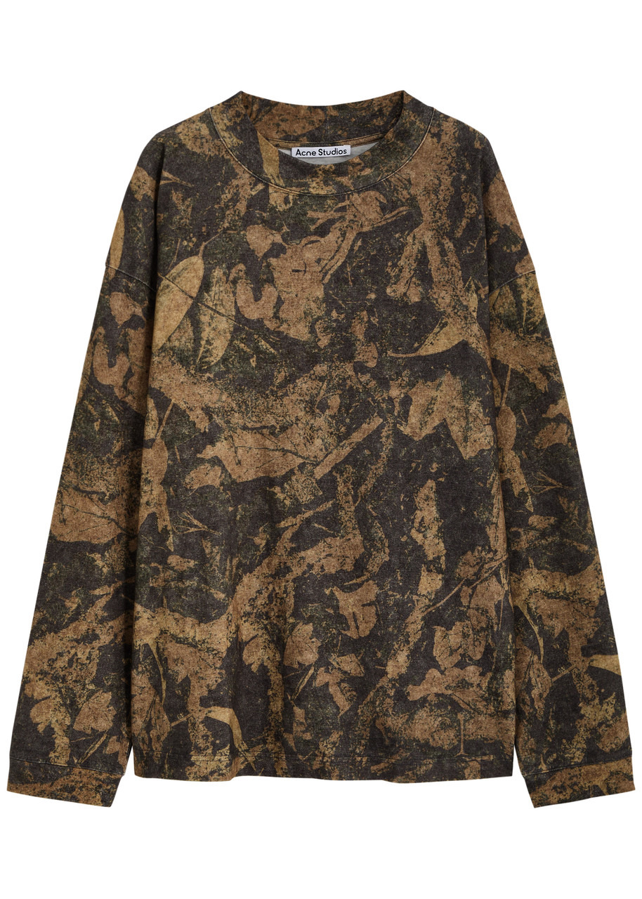Acne Studios Camouflage-print Cotton top - 1