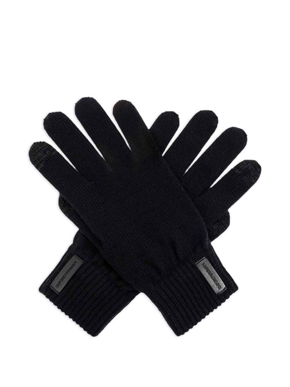 logo-patch gloves - 2