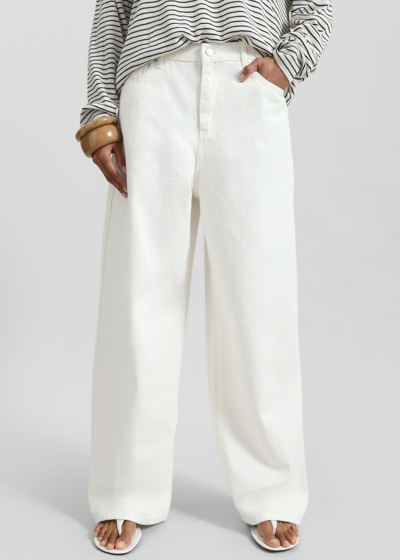 Simo Straight Jeans - White 6