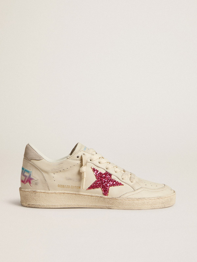 공 스타 LTD 와 fuchsia glitter 스타 과 light grey suede heel 탭 - 1