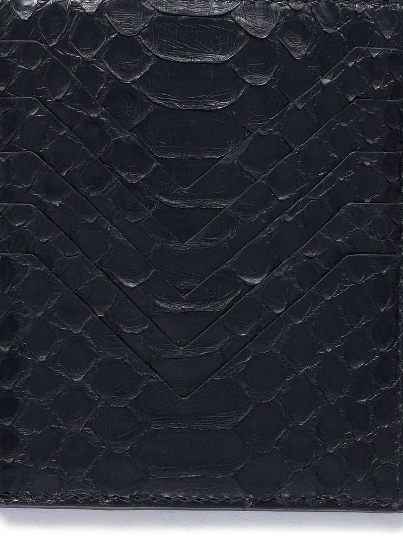 snakeskin-effect leather cardholder 4