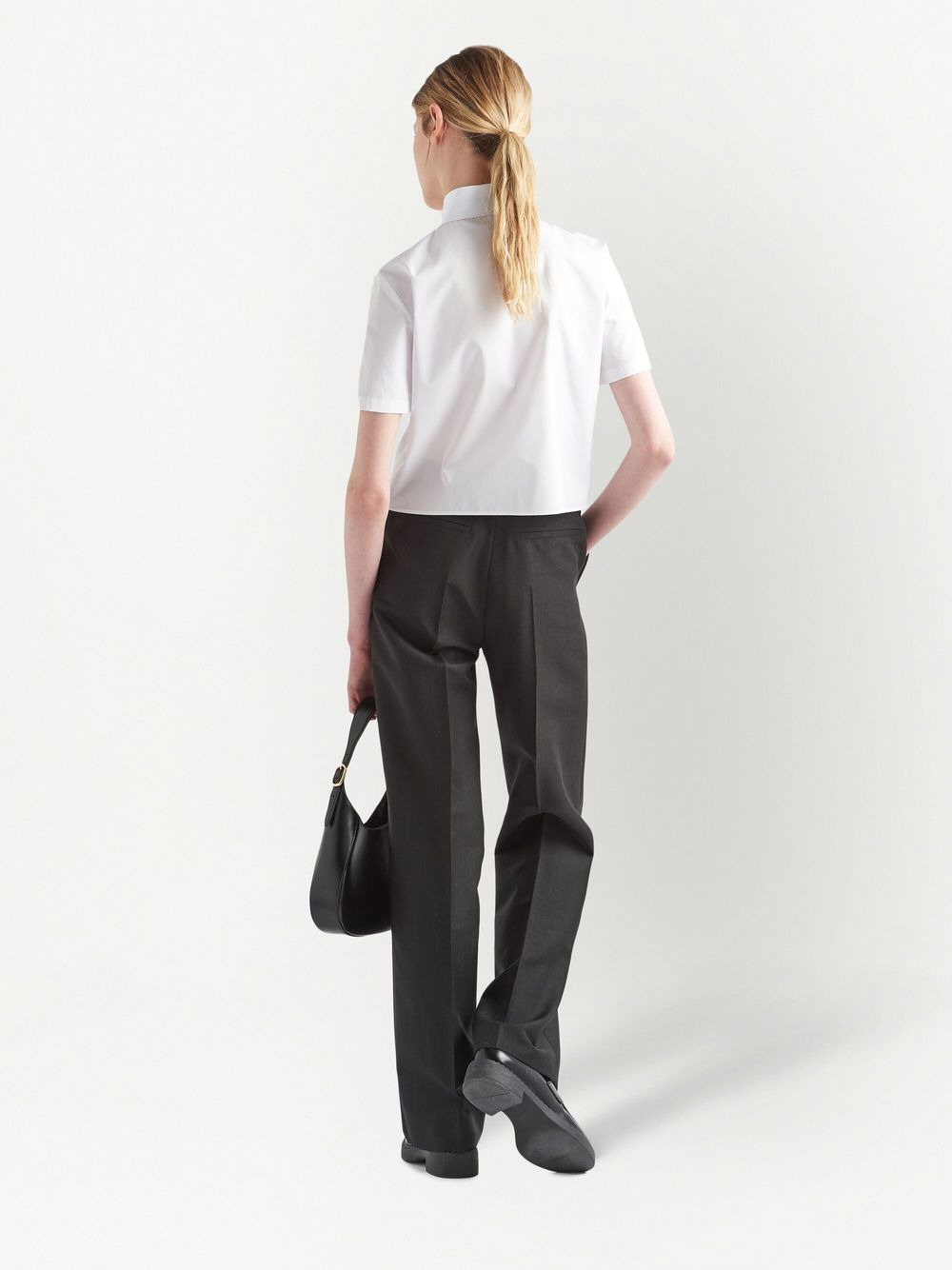 belted wool tailored trousers - 3
