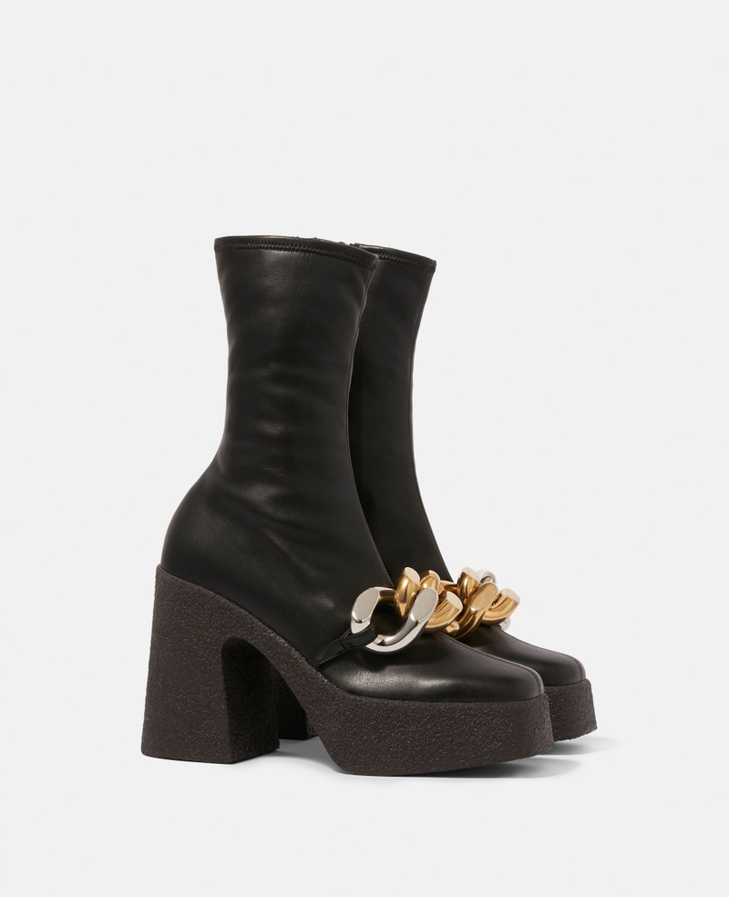 Skyla Stretch Alter Mat Chunky Ankle Boots 2