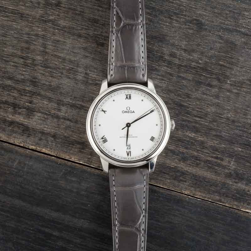 Pre-owned Omega De Ville Prestige Silver Roman Dial - 5