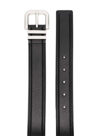 Valentino engraved-buckle leather belt outlook