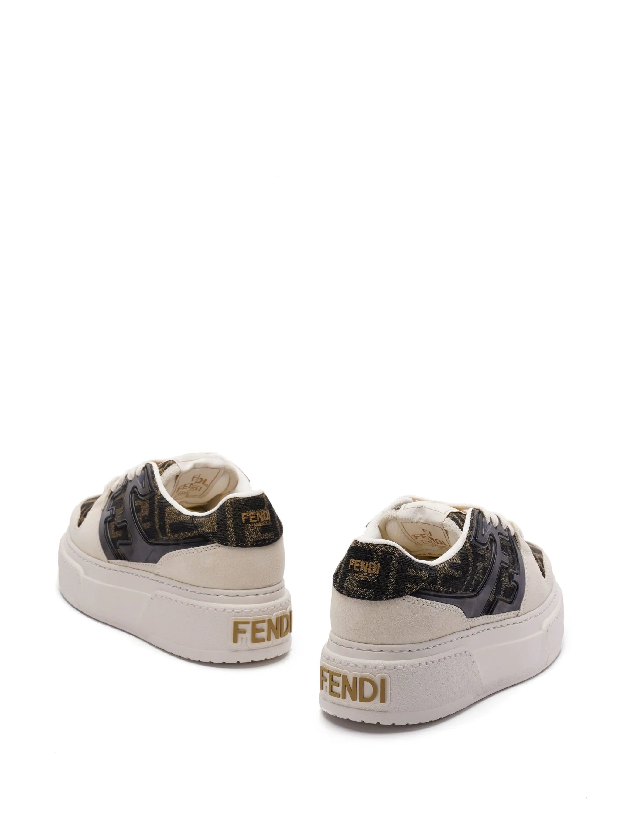 Fendi Zuca-motif Panelled Sneakers - 2