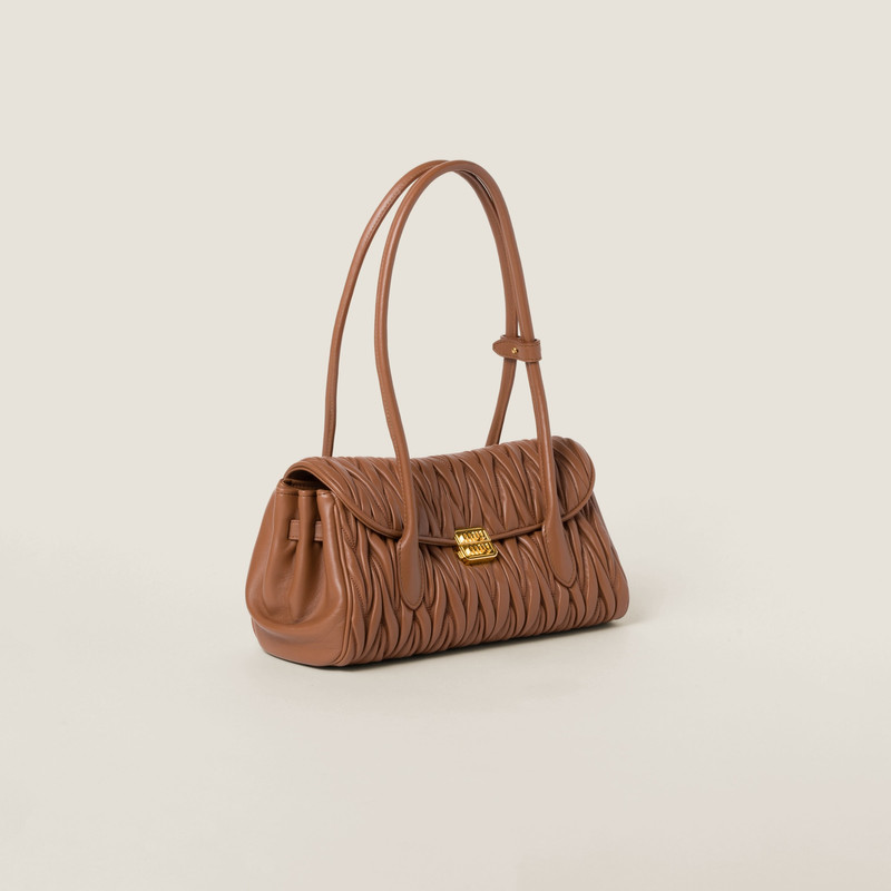 Matelassé nappa leather shoulder bag 3