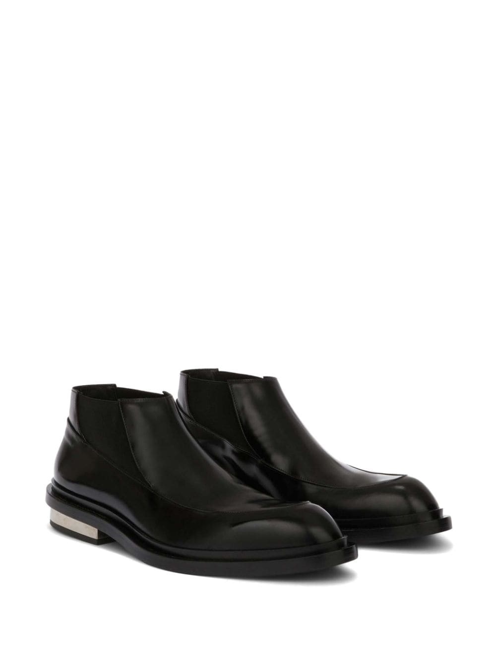 metal-detail leather boots - 2