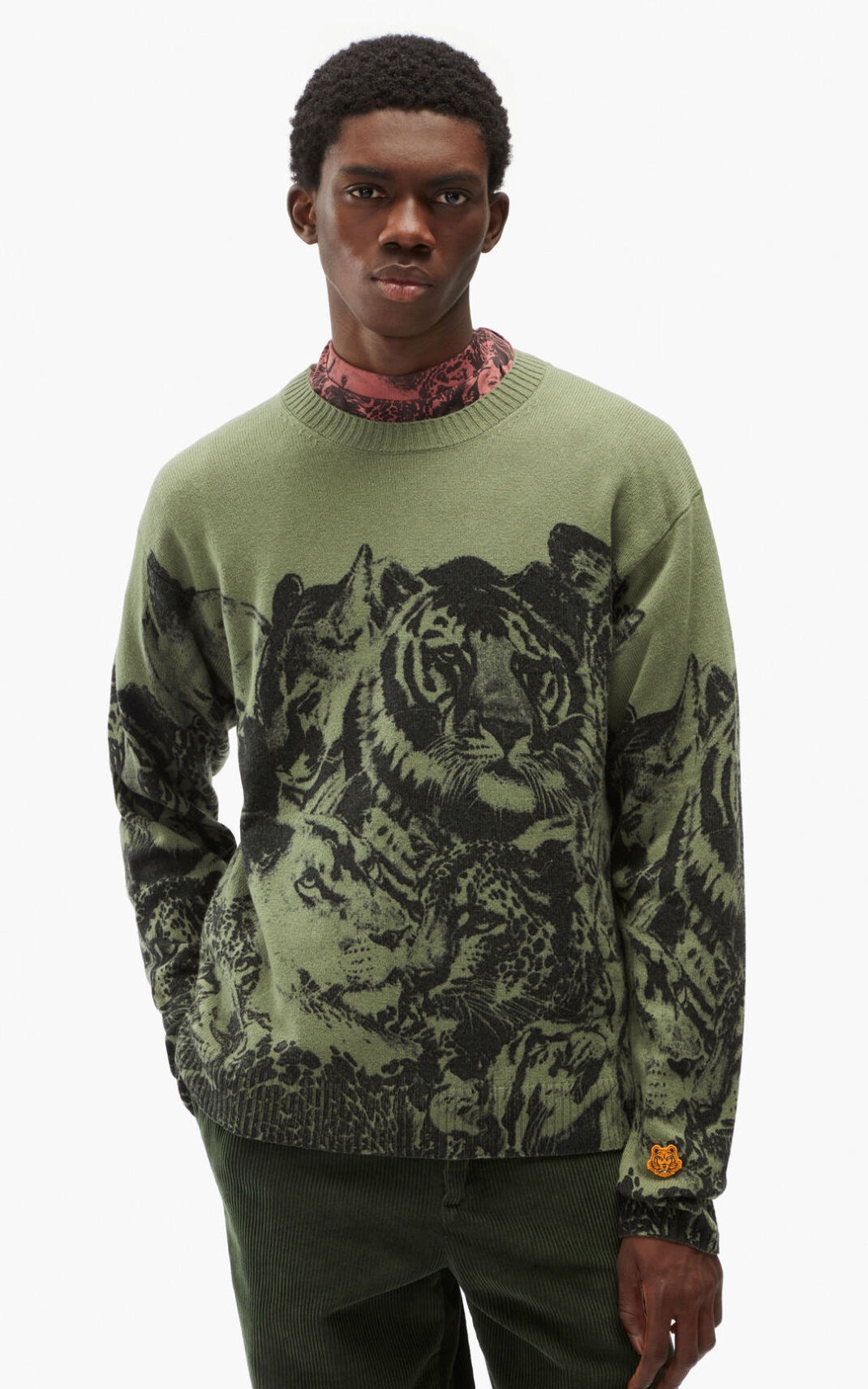 'Wildtigers' loose wool jumper - 2