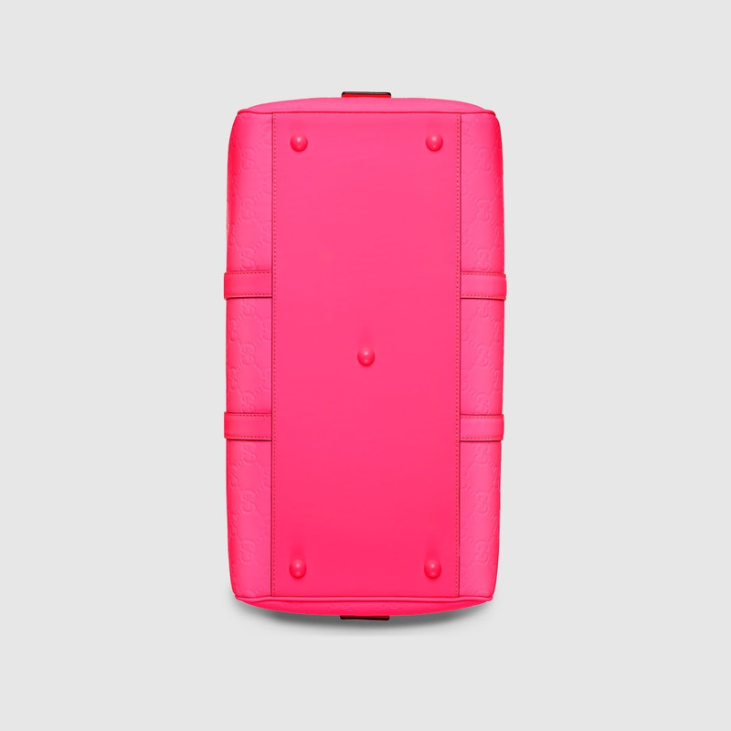 GG rubber-effect medium duffle bag 8