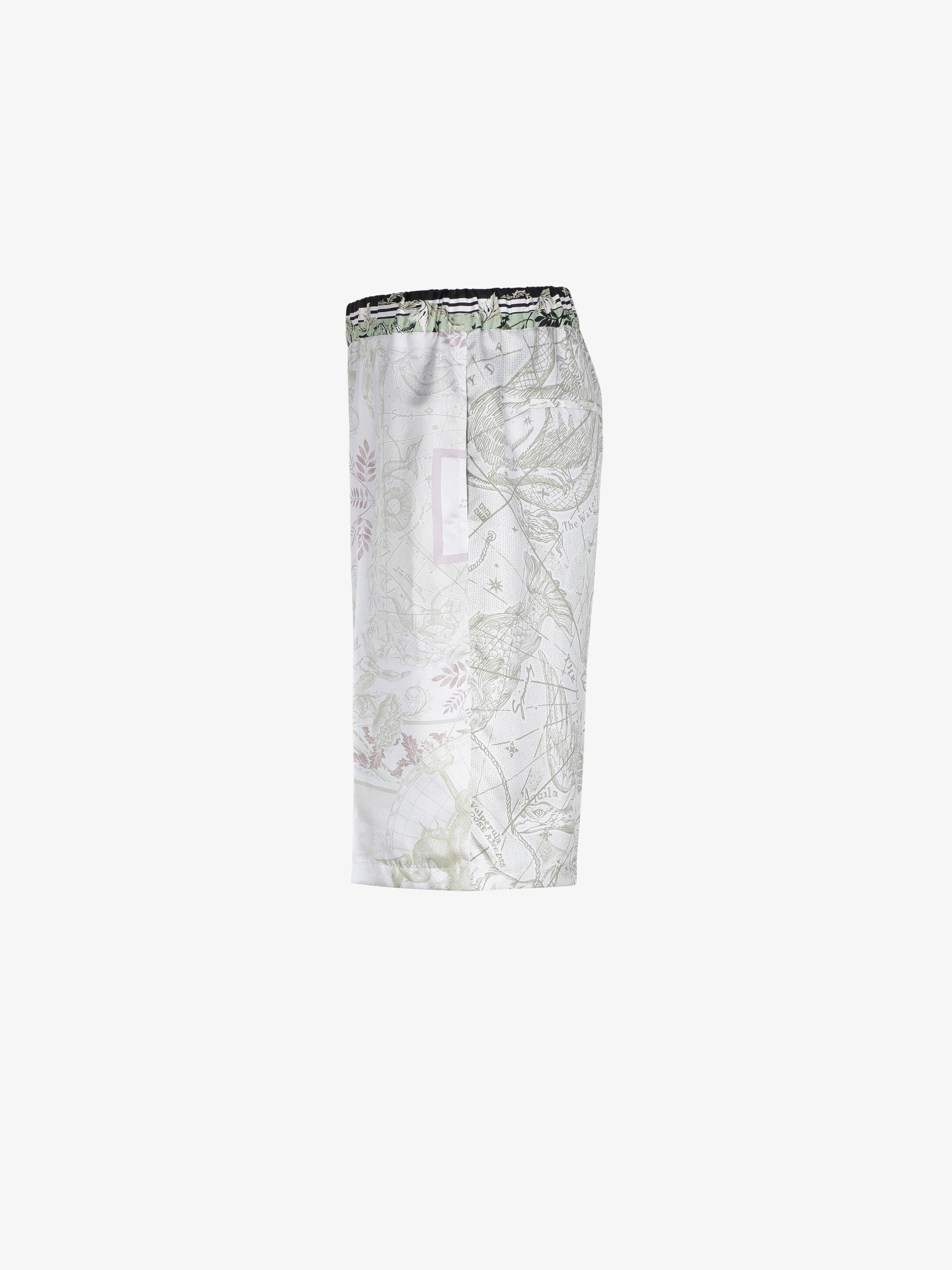 Atlantis patchwork printed short pants - 3