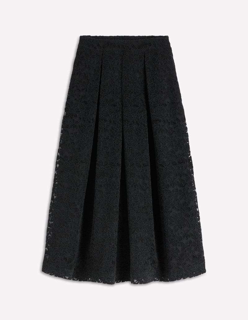 Verity Lace Midi Skirt-Black Lace 1