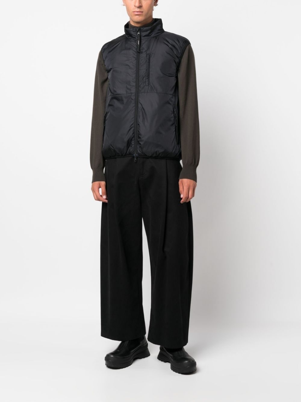 padded high-neck gilet - 2