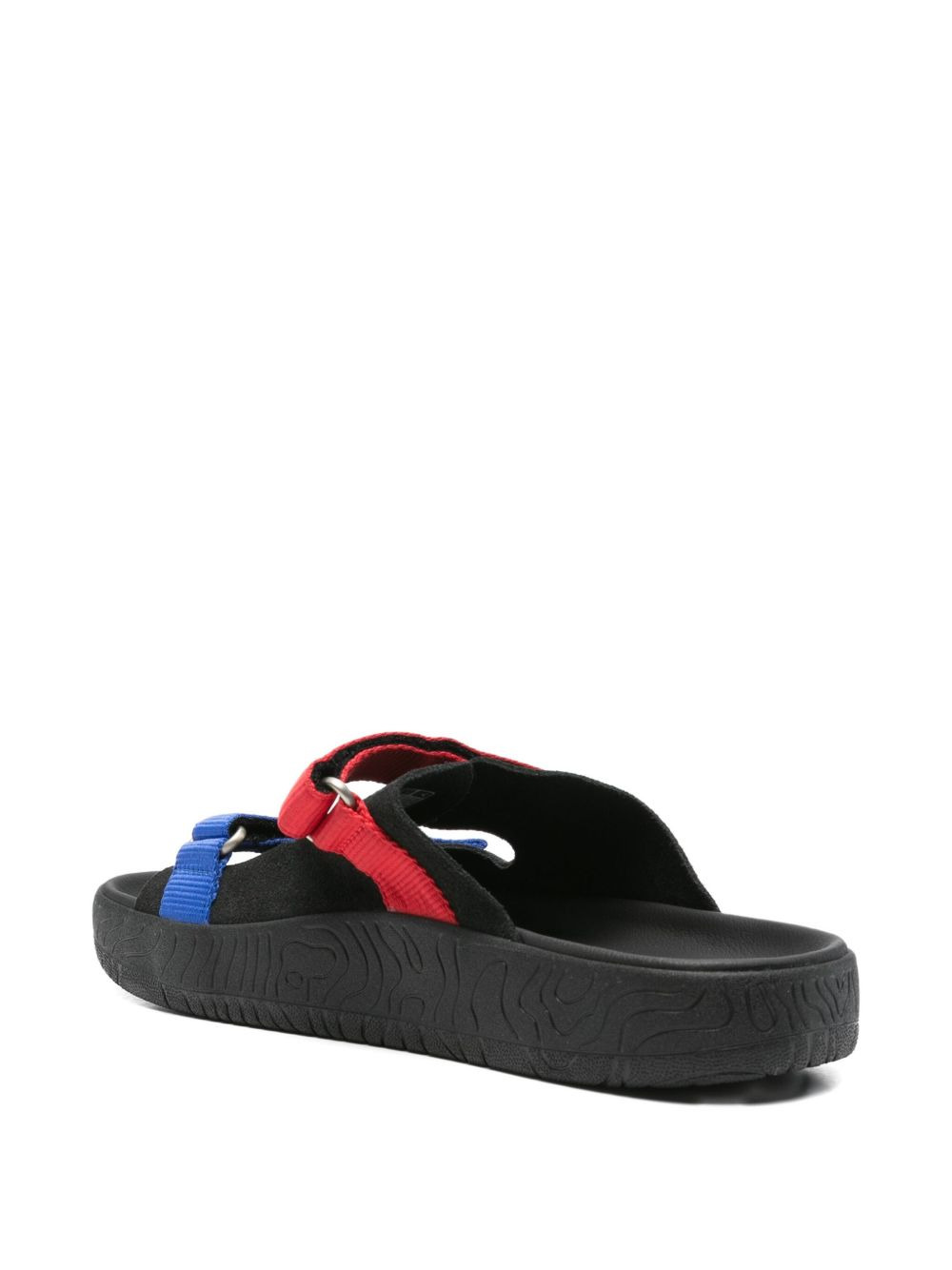 suede double-strap sandals - 3