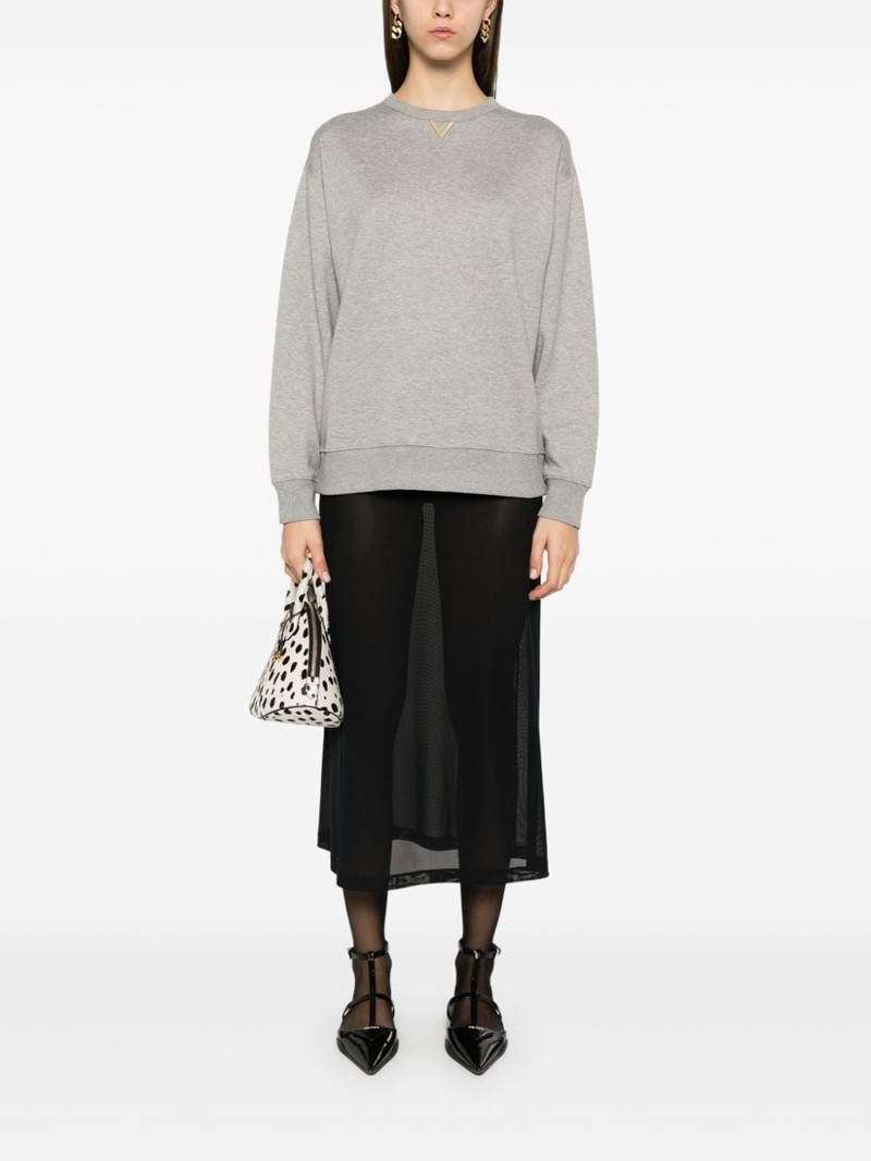 Valentino V logo plaque sweatshirt outlook