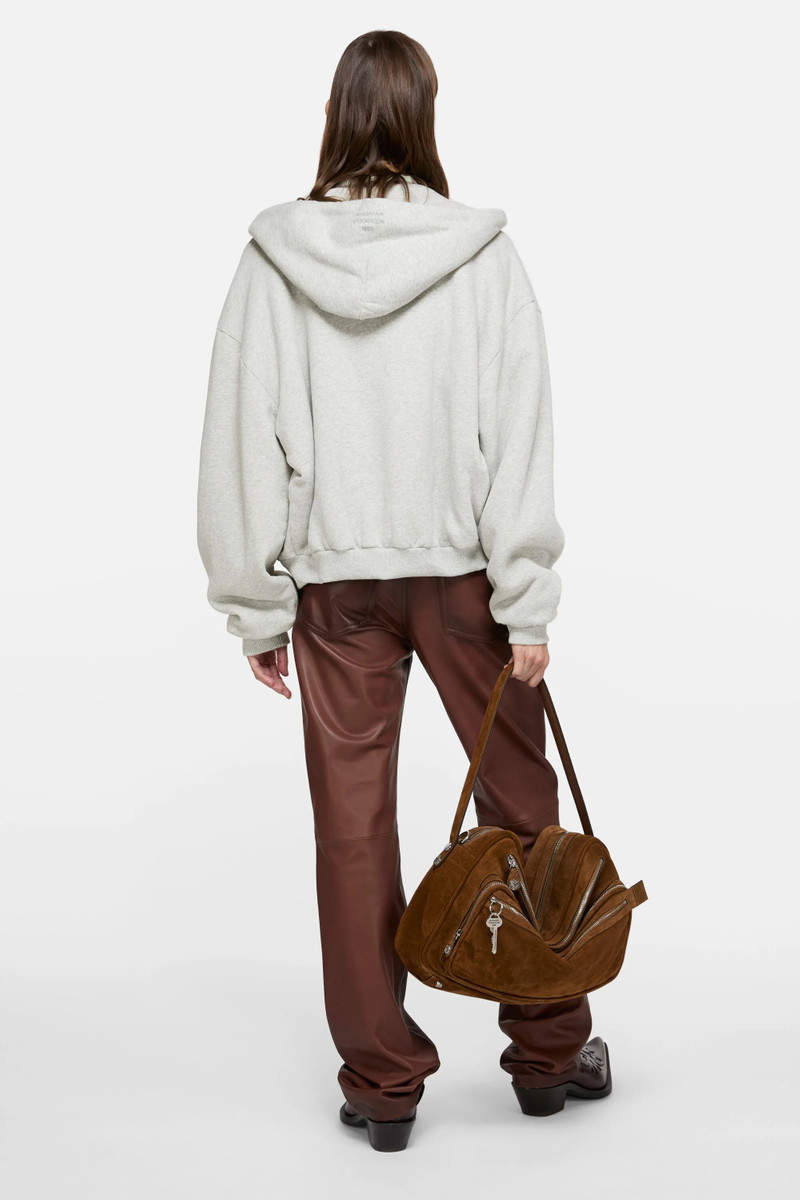 Hooded zip-up sweatshirt - Grey Melange 3