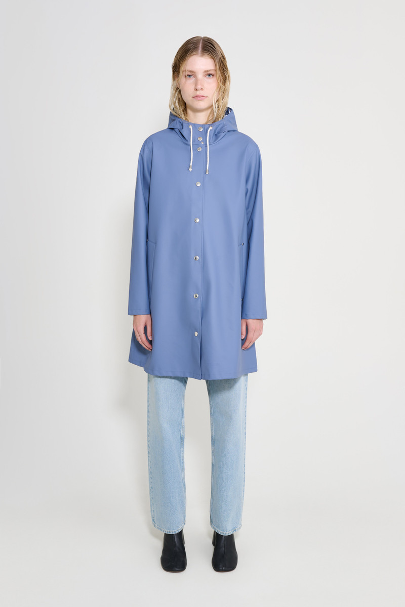 Mosebacke Lightweight Raincoat Ash Blue 1