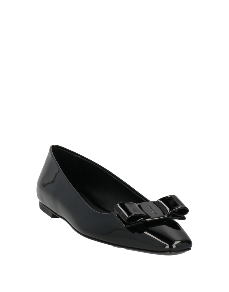 FERRAGAMO Black Women's Ballet Flats outlook