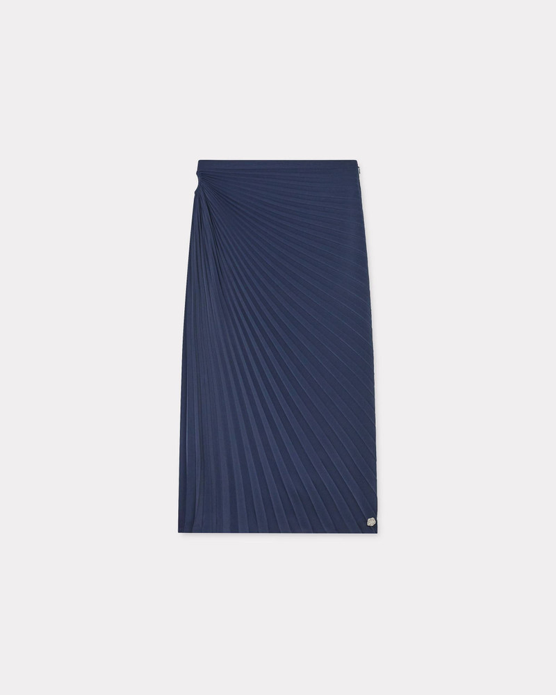 Sun-ray pleats midi skirt - 1