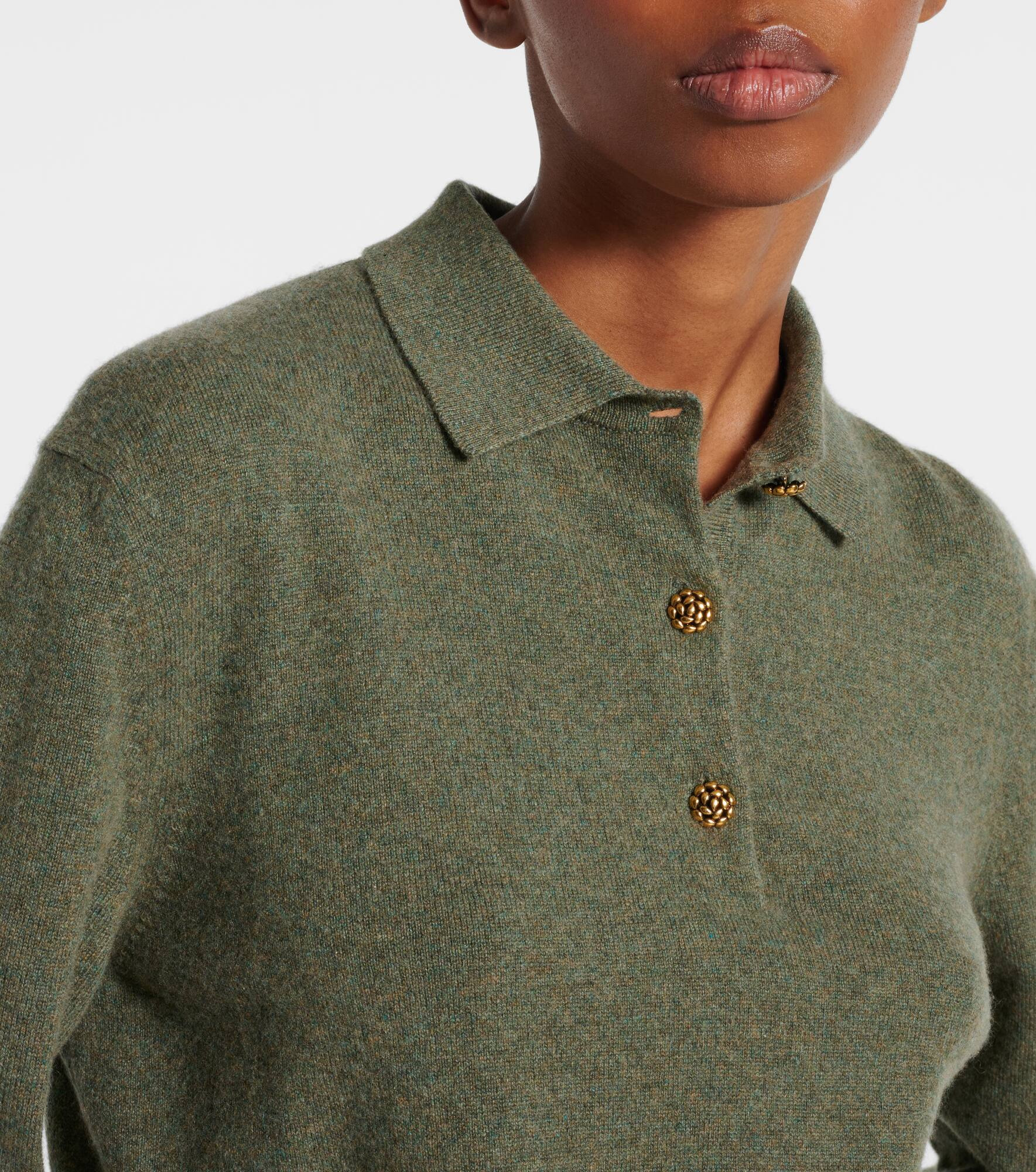 Cashmere polo sweater - 4