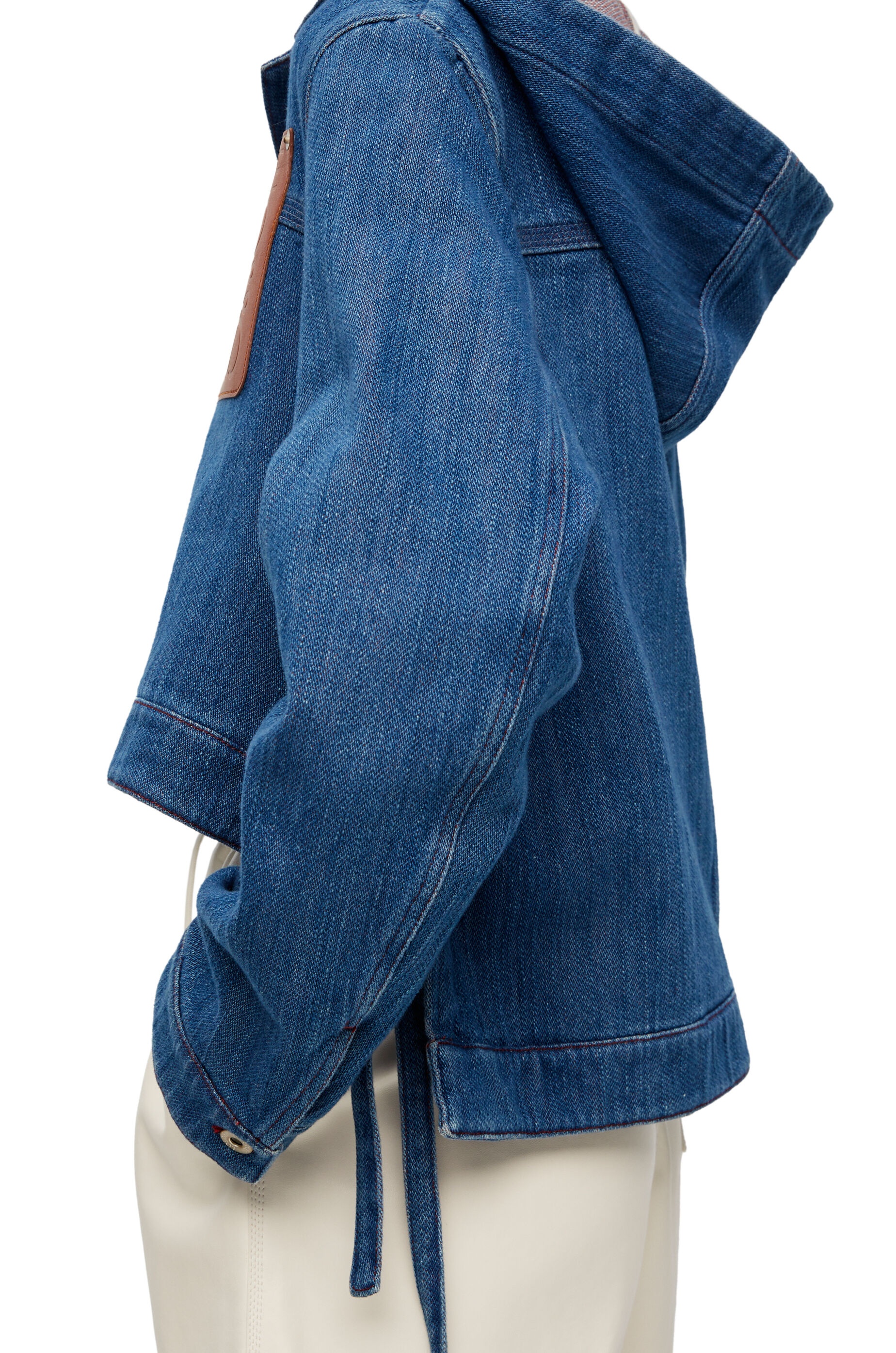 Cropped workwear jacket in denim - 6