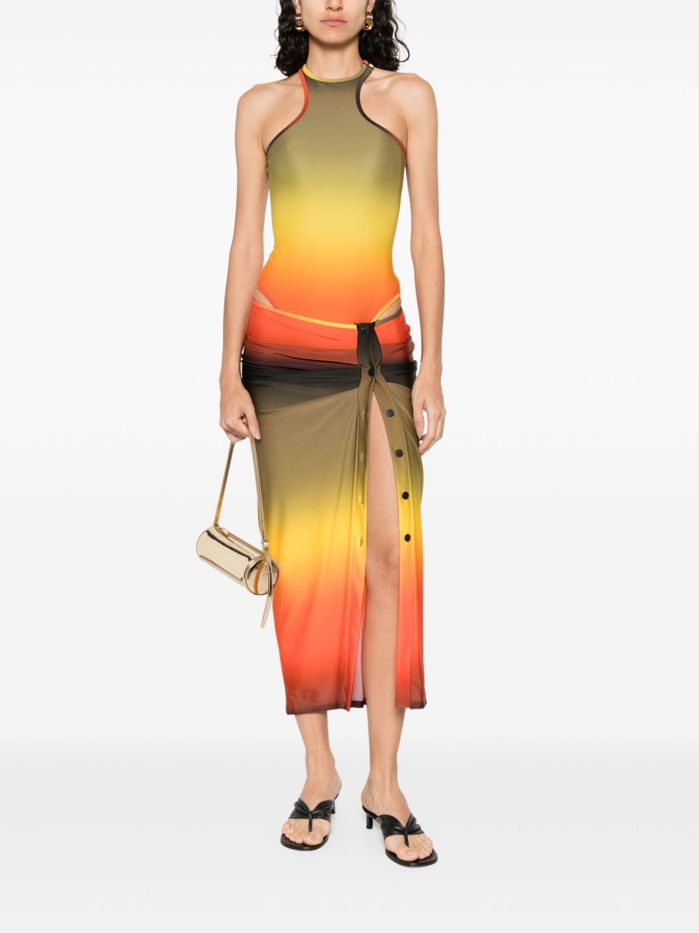 gradient-effect skirt - 2
