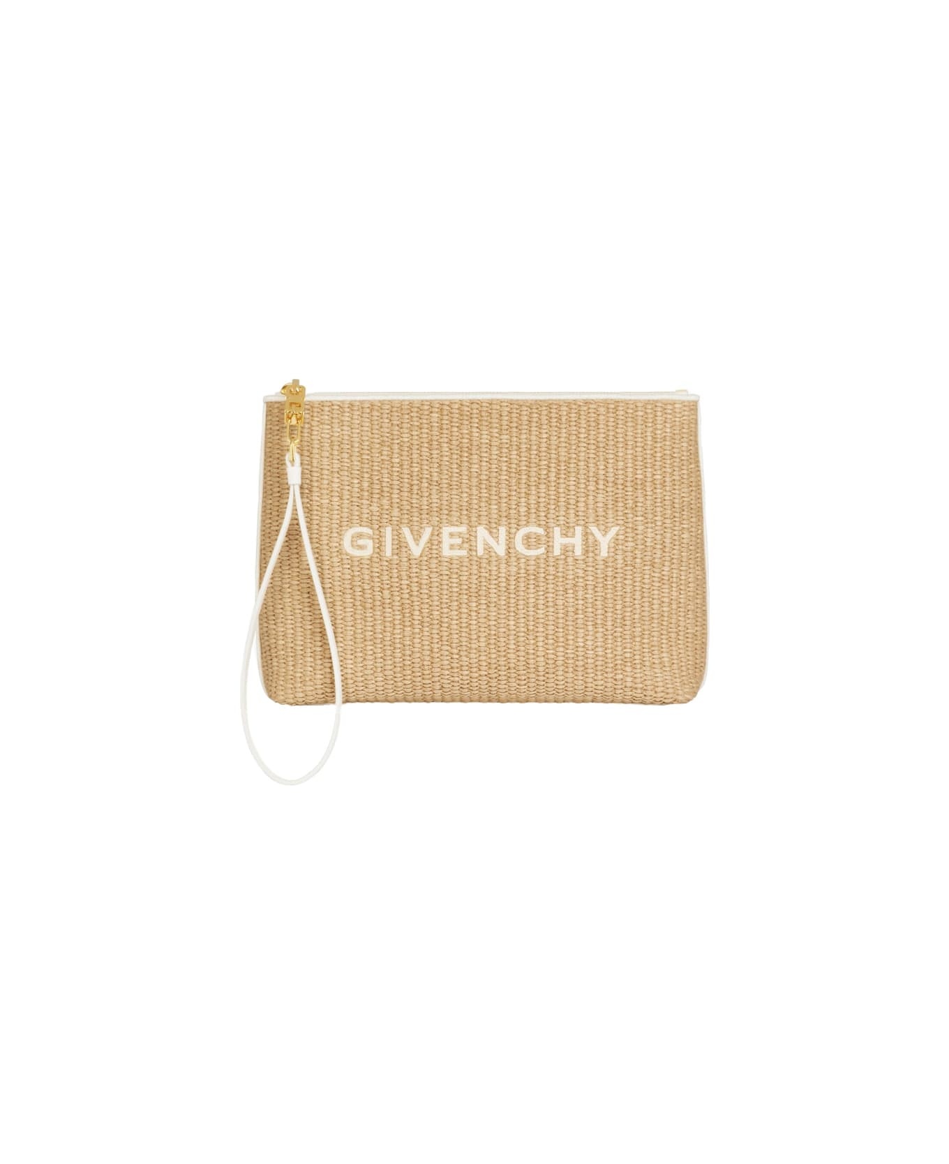 Givenchy Clutch In Natural Raffia - 1